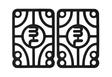 Mini Logo Pads (Jeu De 2) 0.25 (6.35Mm) Hard