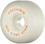 Mini Logo Wheels (Jeu De 4) 55Mm A-Cut Ii 101A White
