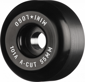 Mini Logo Wheels (Jeu De 4) 55Mm A-Cut Ii 101A Black