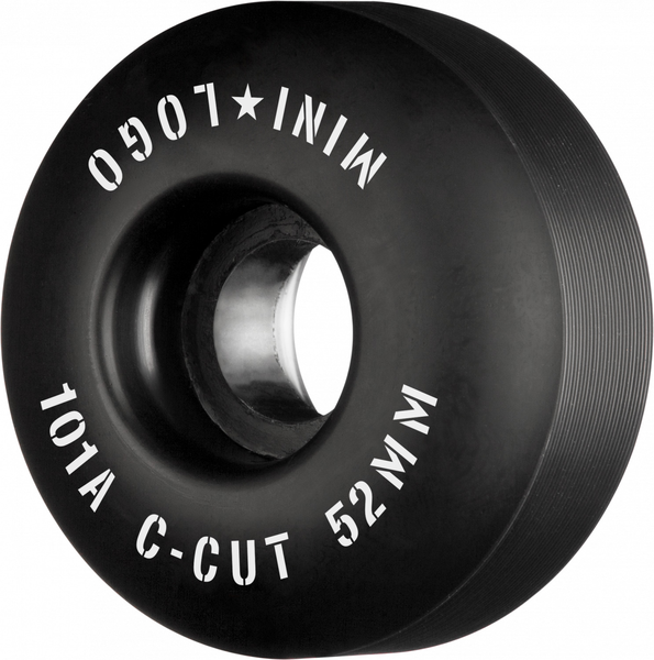 Mini Logo Wheels (Jeu De 4) 52Mm C-Cut Ii 101A Black