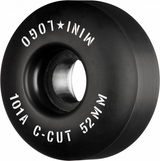 Mini Logo Wheels (Jeu De 4) 52Mm C-Cut Ii 101A Black
