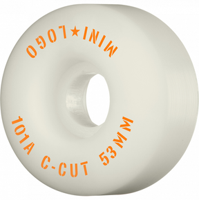 Mini Logo Wheels (Jeu De 4) 53Mm C-Cut Ii 101A White