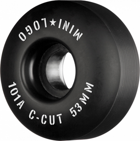 Mini Logo Wheels (Jeu De 4) 53Mm C-Cut Ii 101A Black
