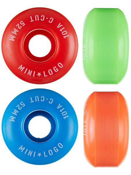 Mini Logo Wheels (Jeu De 4) 52Mm C-Cut Ii 101A Assorted