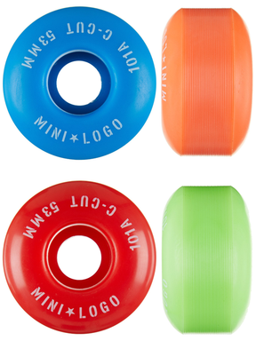 Mini Logo Wheels (Jeu De 4) 53Mm C-Cut Ii 101A Assorted