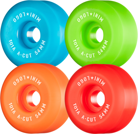 Mini Logo Wheels (Jeu De 4) 54Mm A-Cut Ii 101A Assorted