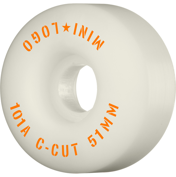 Mini Logo Wheels (Jeu De 4) 51Mm C-Cut Ii 101A White