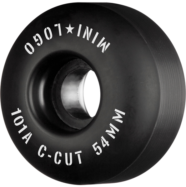 Mini Logo Wheels (Jeu De 4) 54Mm C-Cut Ii 101A Black