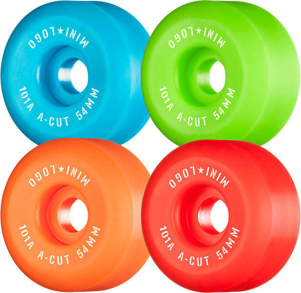 Mini Logo Wheels (Jeu De 4) 54Mm C-Cut Ii 101A Assorted