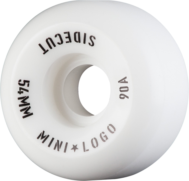 Mini Logo Wheels (Jeu De 4) 54Mm Sidecut Hybrid Iii 90A Wht