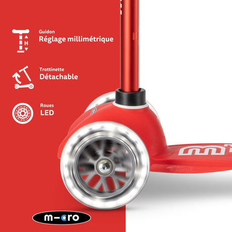 Mini Micro Deluxe Led - Rouge