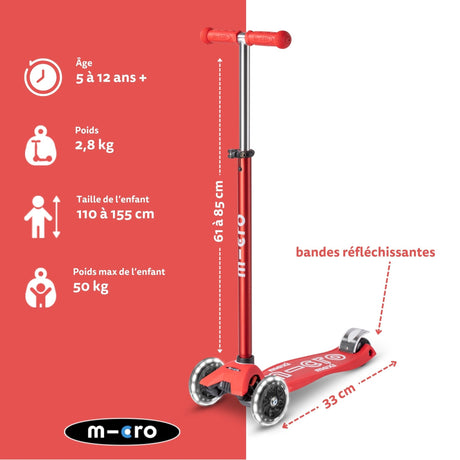Maxi Micro Deluxe Rouge Led