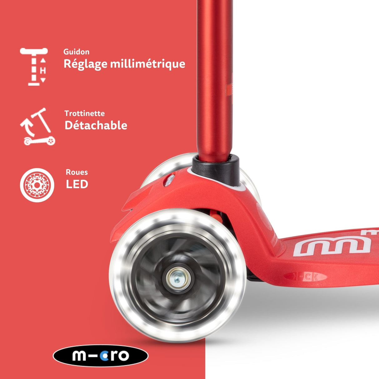 Maxi Micro Deluxe Rouge Led