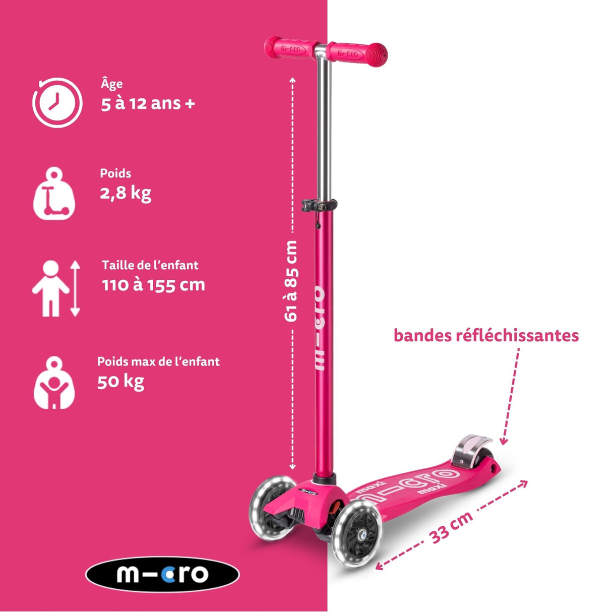 Maxi Micro Deluxe Rose Led