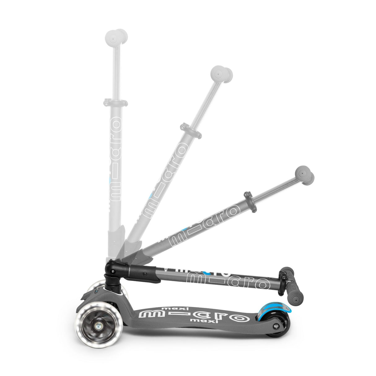 Maxi Micro Deluxe Pliable Led - Gris Volcan