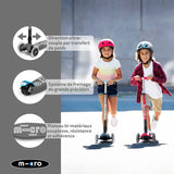 Maxi Micro Deluxe Pliable Led - Gris Volcan