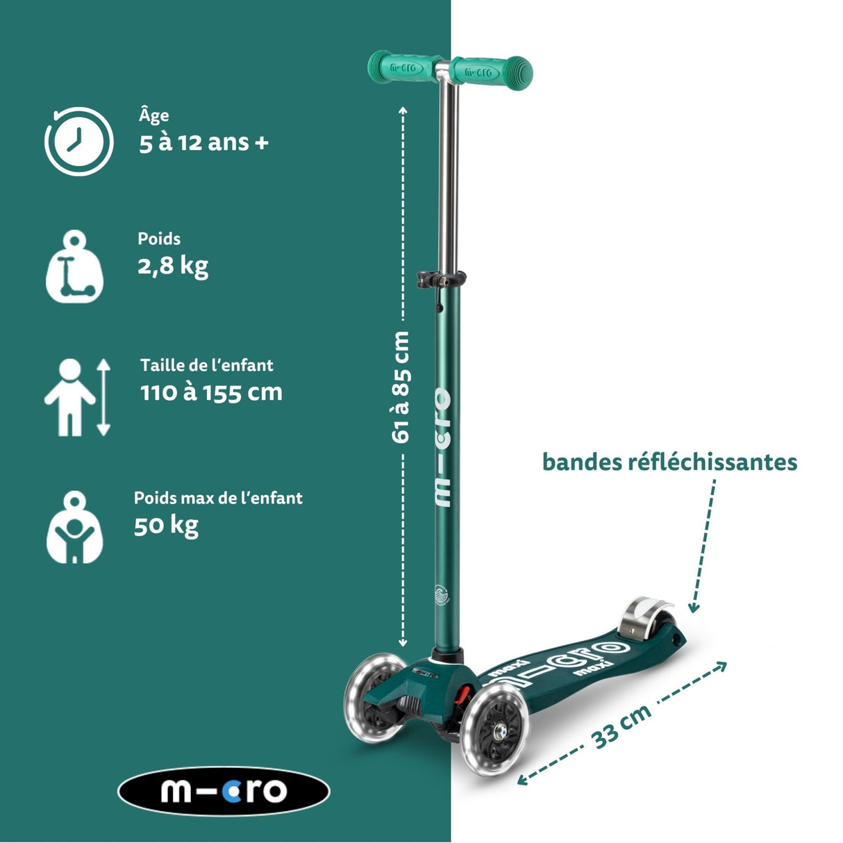 Maxi Micro Deluxe Led - Eco - Vert