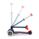 Mini Micro Deluxe Pliable Led - Bleu Marine Et Rouge