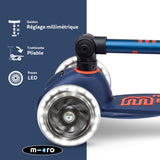 Mini Micro Deluxe Pliable Led - Bleu Marine Et Rouge