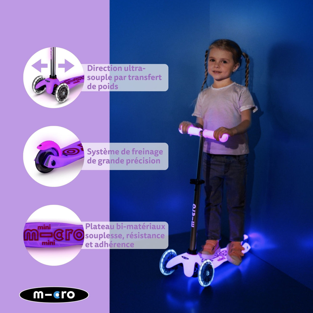 Mini Micro Deluxe Glow Rose Led