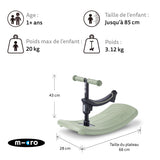 Mini Micro Deluxe Rock & Go Led - Vert Sauge