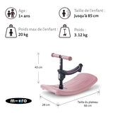 Mini Micro Deluxe Rock & Go Led - Rose Poudré