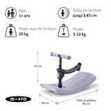Mini Micro Deluxe Rock & Go Led - Lavande