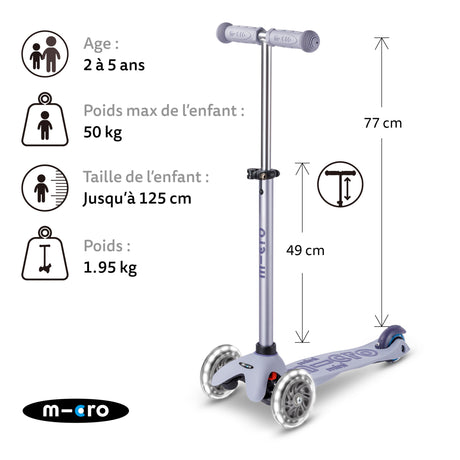 Mini Micro Deluxe Rock & Go Led - Lavande