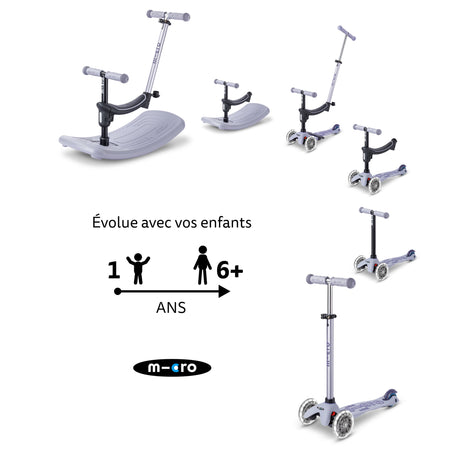 Mini Micro Deluxe Rock & Go Led - Lavande