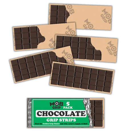 Mob Grip (Pack De 5) Chocolate Bar Strips Clear (23 X 8.5Cm)