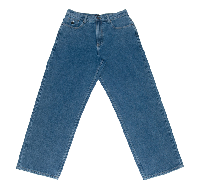 Pantalon Nonsense Biggerfoot Denim Blue Washed