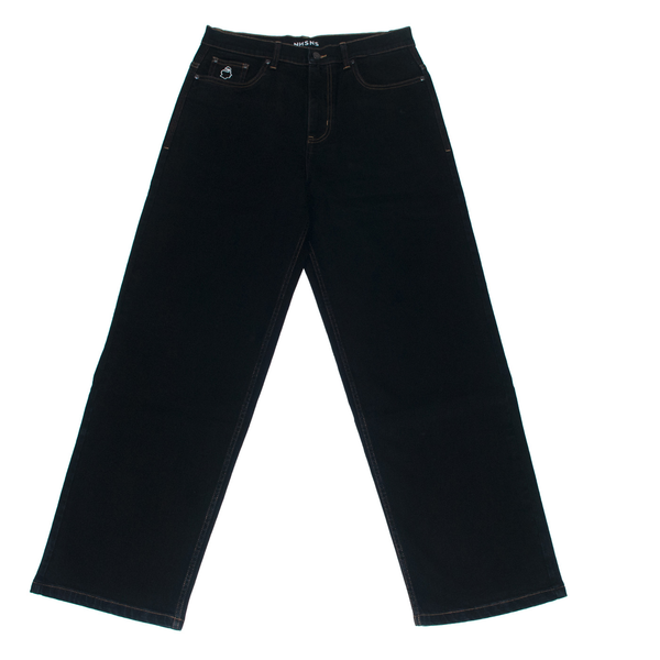 Pantalon Nonsense Biggerfoot Denim Black Stone Stretch