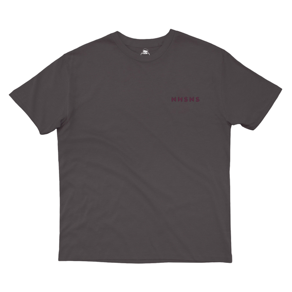 Tee-shirt Nonsense Embroidered Charcoal