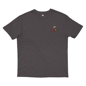 Tee-shirt Nonsense Embroidered Cone Of Shame Charcoal