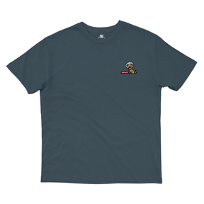 Tee-shirt Nonsense Embroidered Cone Of Shame Steel