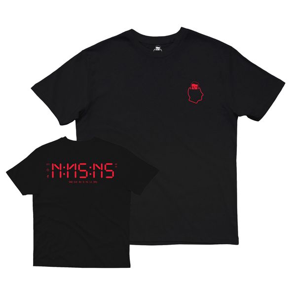 Tee-shirt Nonsense Clock Black