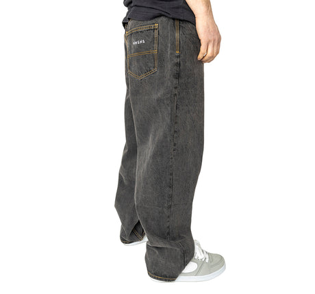 Pantalon Nonsense Biggerfoot Denim Washed Black