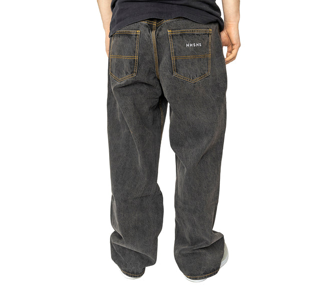 Pantalon Nonsense Biggerfoot Denim Washed Black