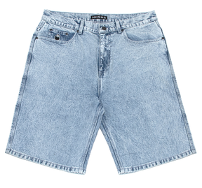 Short Nonsense Bigfoot Denim Acid Blue Stretch