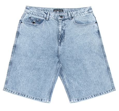 Short Nonsense Bigfoot Denim Acid Blue Stretch