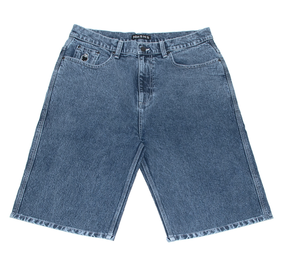 Short Nonsense Biggerfoot Denim Stone Blue Stretch