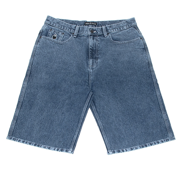 Short Nonsense Biggerfoot Denim Stone Blue Stretch