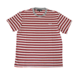 Tee-shirt Nonsense Striped Grey Red