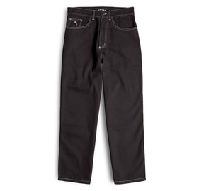 Pantalon Nonsense Yeti Denim Black Denim White Stitching