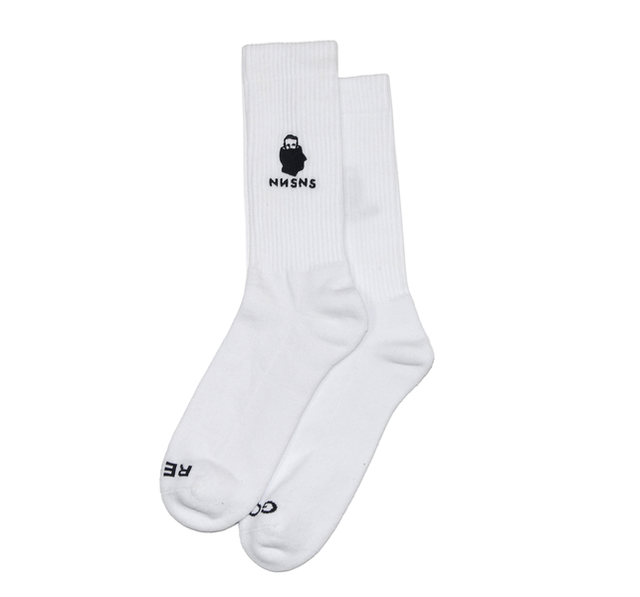 Chaussettes Nonsense Head Logo Embroidered White
