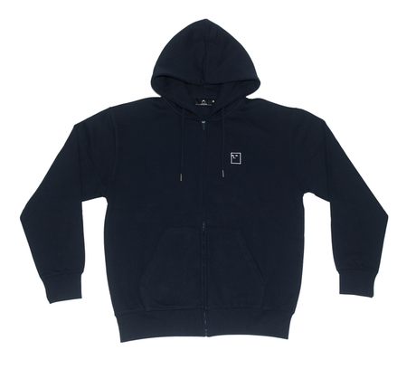 Sweat zippé à capuche Nonsense Blockhead Full Navy