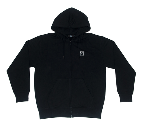 Sweat zippé à capuche Nonsense Blockhead Full Black