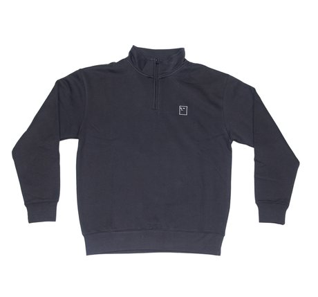 Sweat zippé à capuche Nonsense Crew Blockhead 1-4 Charcoal