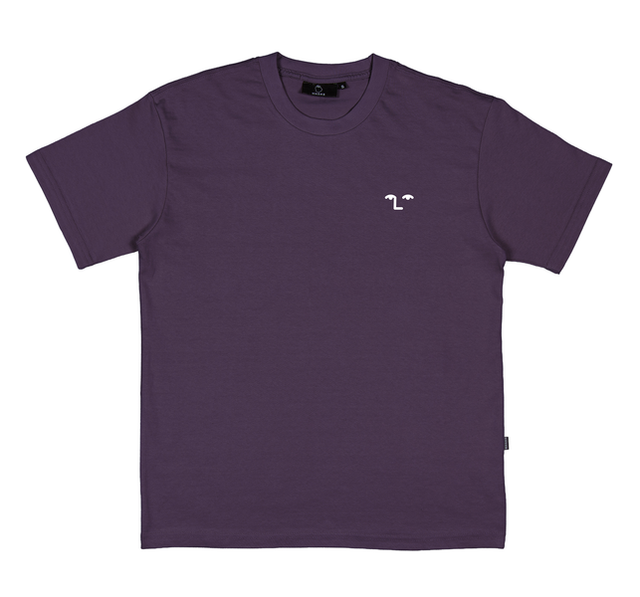 Tee-shirt Nonsense Face Off Embroidered Plum