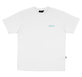 Tee-shirt Nonsense Embroidered White Teal